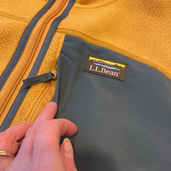 L.L. Bean Mountain Classic Fleece Hoodie Zip Jacket Medium 513786 - Picture 4 of 16